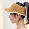 Autumn Winter Korean Style Women's Knit Duckbill Hat with Face-Slimming Feature, Ponytail Tie, and Warm, Versatile Wool Design.