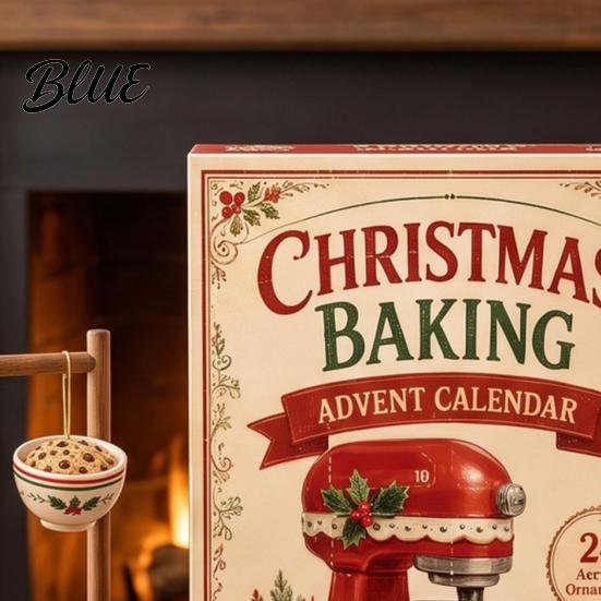 Stocking Stuffers for 2D Ornament Advent Calendar Christmas Baking Children 2026 24-Day Acrylic Set 24