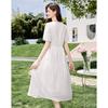 Chic Tie-Neck A-Line Midi Dress