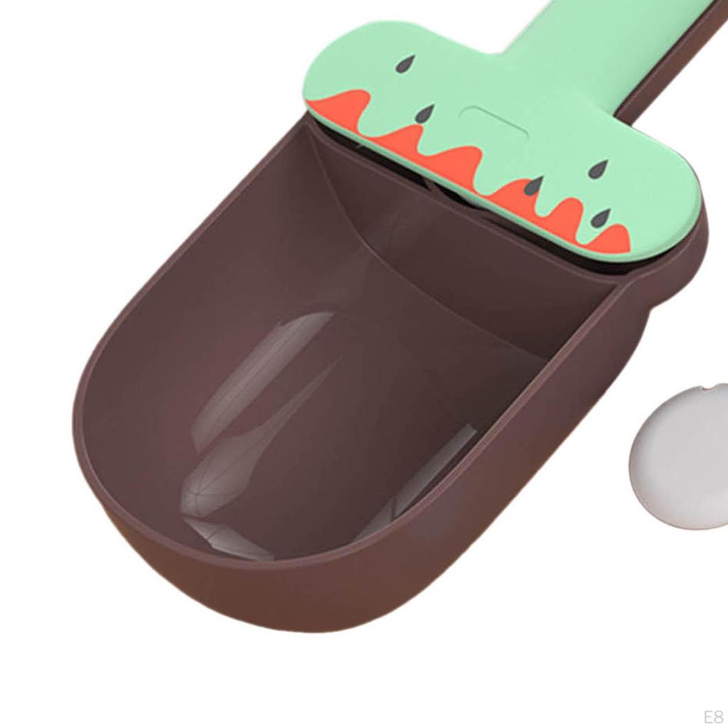 Cat Measuring with Ergonomic Bag Clip Handle Food Feeder Multifuctional Pet Scooper Cats