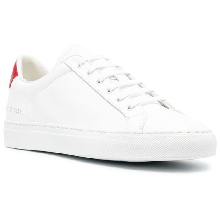 Common Projects Retro Low White Red Men Sneakers 2342-0539