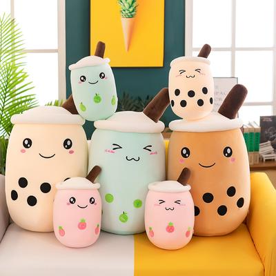 Simulated Fruit Milk Tea Cup Pillow Plush Toy Large Size Bubble Tea Doll Doll Gift