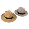 European, American spring and summer new fashion casual papyrus webbing Panama straw hat summer outdoor sunscreen sunshade jazz hat