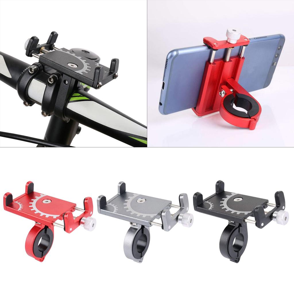 Stable Bike Handlebars Phone Brackets Bicycles Phone Holder Motor Cycling Phone for Navigations and Apps Use