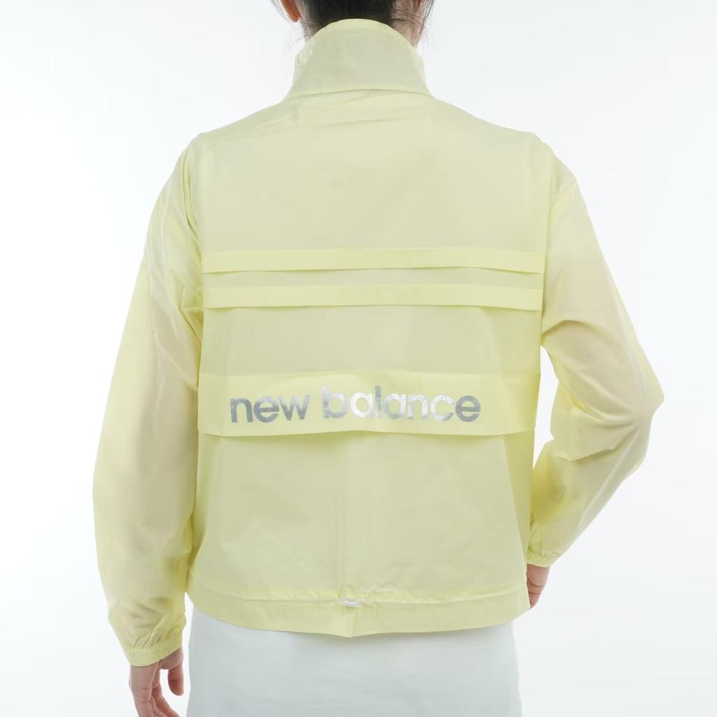 Golf Water Repellent Stand Zip Blouson 0 [New Balance] Women's (Logo Tape/Windproof) / 012-5120501 060_Yellow [S]