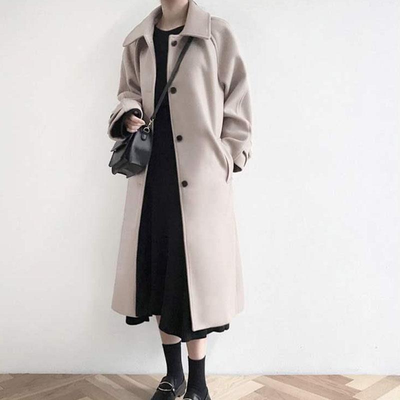 wool mid length coat