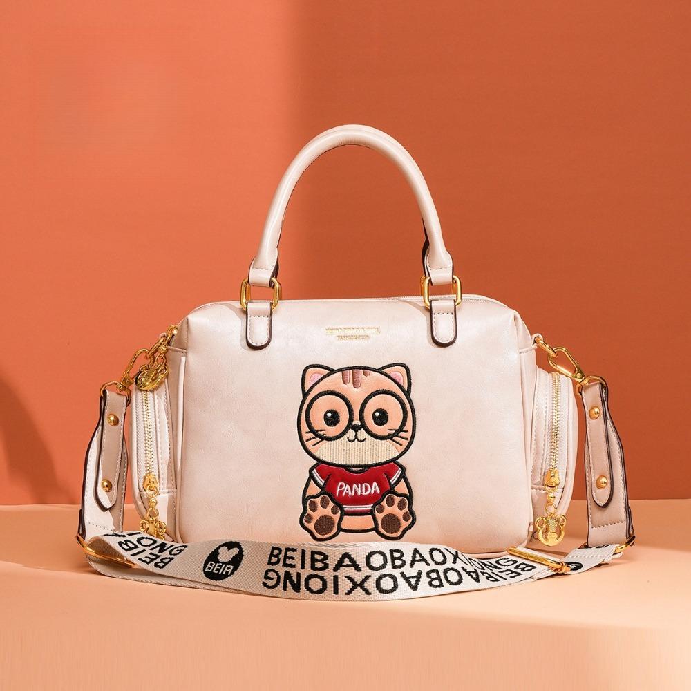BEIBAOBAO New Design Versatile Women's Handbags Fashionable Foreign Style Ladies Tote Bag Cute Cartoon Single Shoulder Bag High Sense PU Messenger Bag