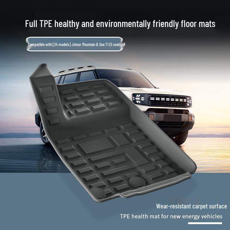Custom TPE Floor Mats, Trunk Mats, & Seat Back Cushions for 2024 Jetour Shanhai T1