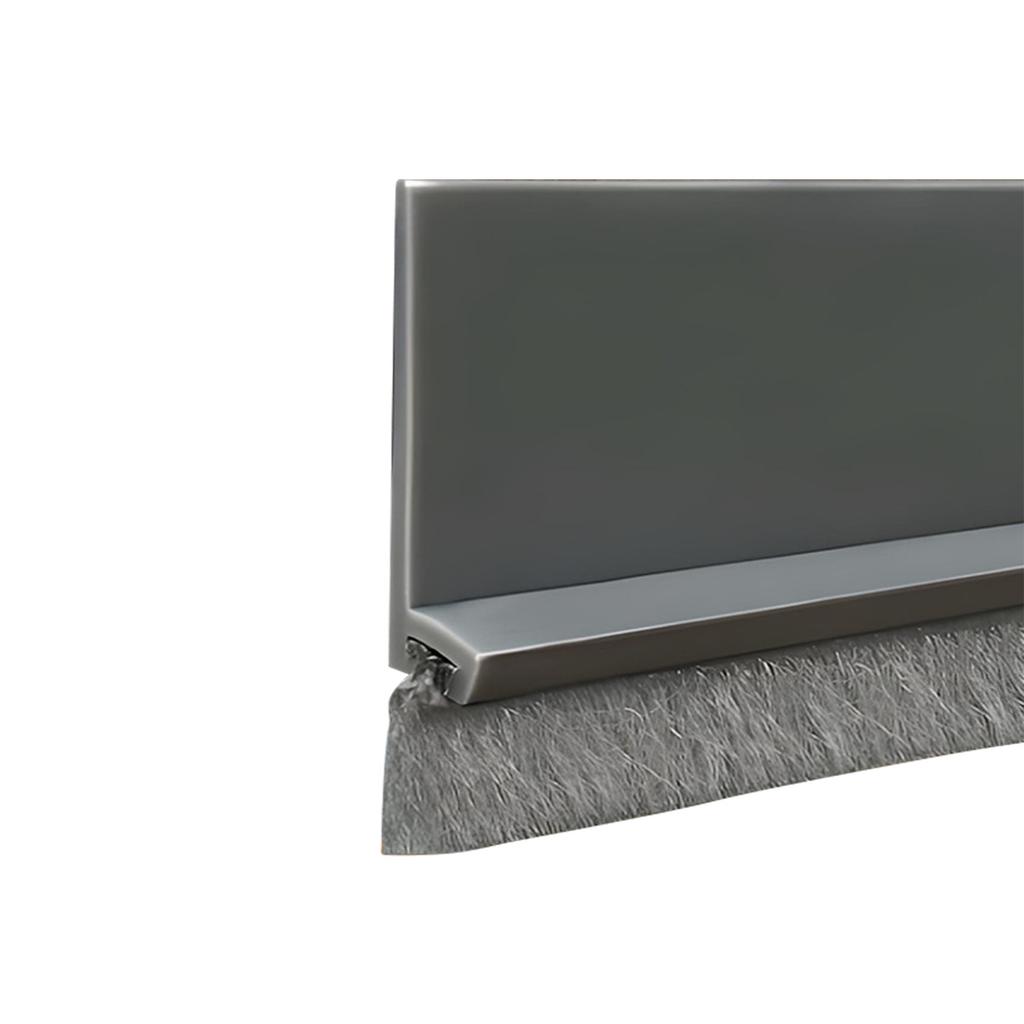 Door Bottom Seal Strip with Brush Weatherstripping for Draft Prevention Noise Reduction and Dust Protection Suitable for Various Door Types and Sizes