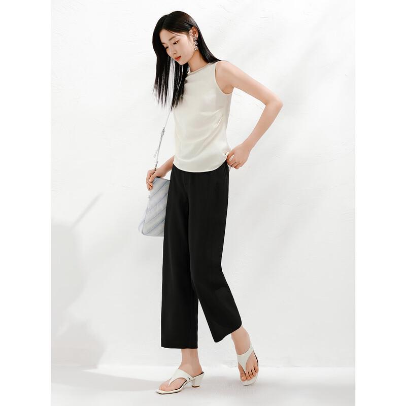

JIUZI ANNAKO Minimalist Relaxed Cropped Pants L