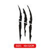 1pcs Motorcycle Stickers Skull Demon Claw HAHA Decals Stickers for Motorcycle Car Helmet Black Laser Reflective Moto Decals