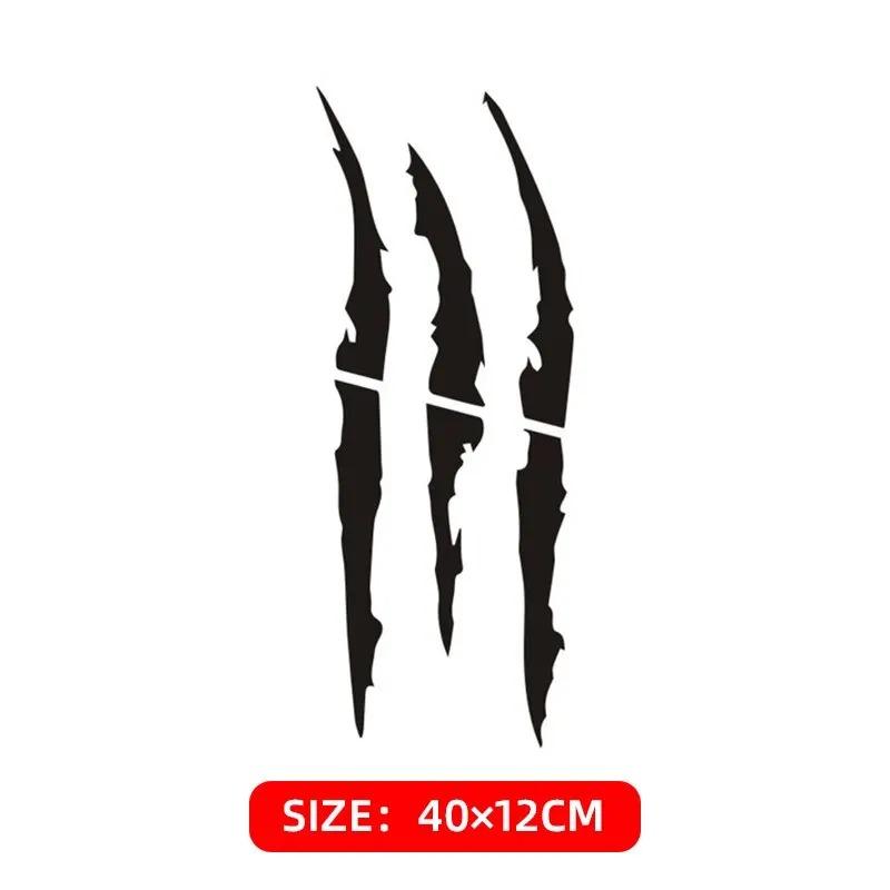 1pcs Motorcycle Stickers Skull Demon Claw HAHA Decals Stickers for Motorcycle Car Helmet Black Laser Reflective Moto Decals
