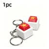 Keyboard Switch Fidget Toy Five-Star Flag Keyboard Clicker Fidget Toy 3D Printed Decompression Button Keychain Portable Stress