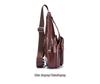 Captain Cow Men's Genuine Leather Multifunctional Crossbody Chest Bag
