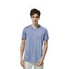 adidas T Shirts Men's Indigo Crew Neck Moderate Straight Fit FM5806
