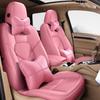 Full Coverage Genuine Leather Seat Cushion for BMW 5 Series and Porsche Cayenne