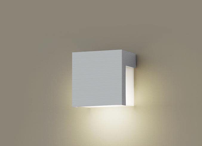 Panasonic LGW85111U Back Exit Light Directly Mounted On the Wall Light Bulb Type 40 Silver Metallic Light/Nameplate Color/Rainproof