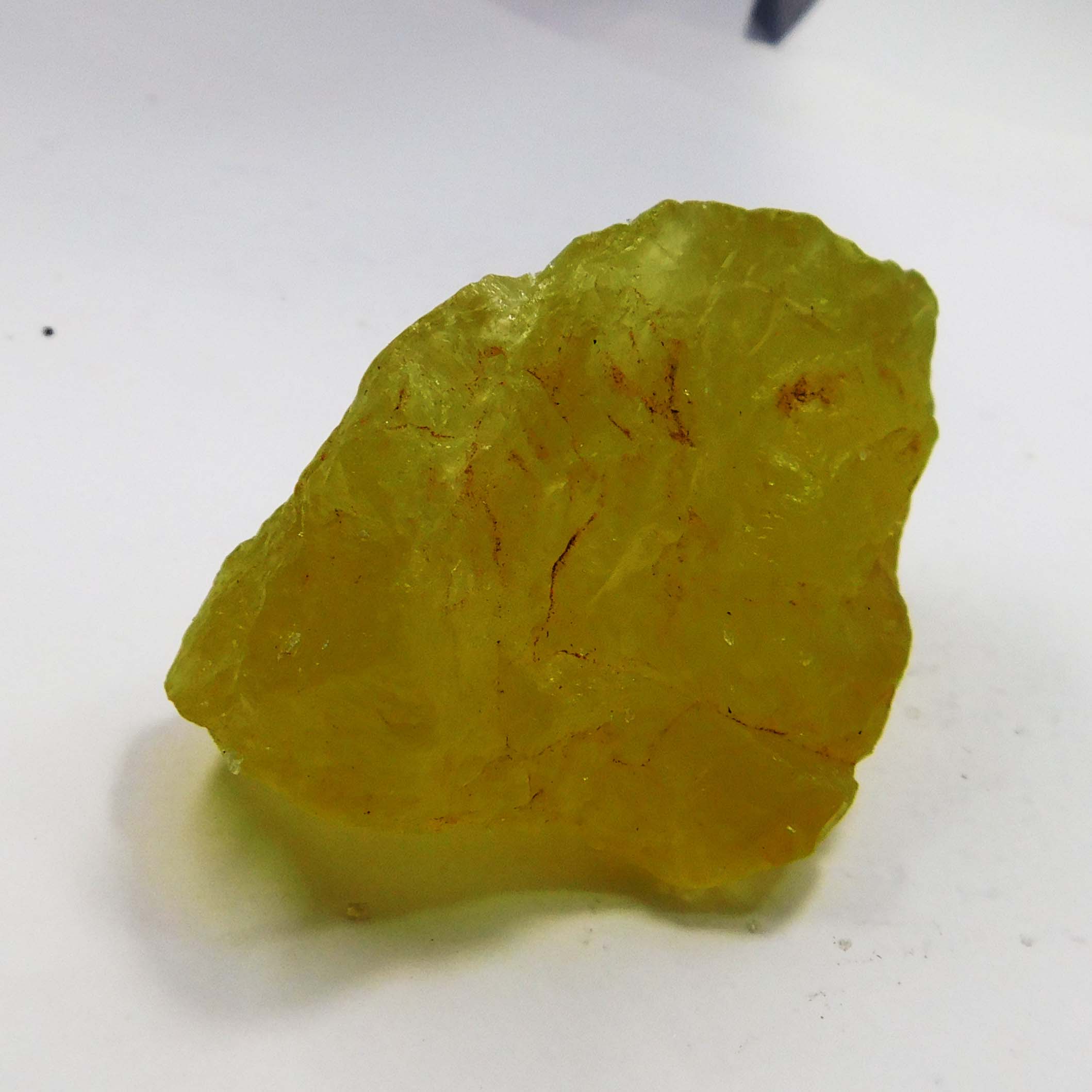 

Natural Yellow Sapphire 200ct Rough Certified Loose Gemstone 77.5 mm approx жовтий
