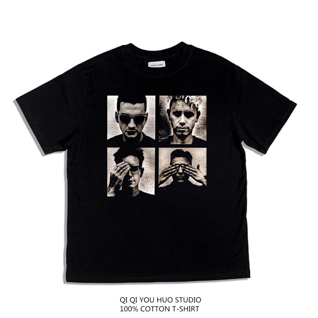 2025 Męska Damska Koszulka Casual Depeche Negative Czaszka Moda T-shirt Graficzny Oversize Sportowe Topy Odzież Streetwear Topy