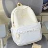 Schoolbag Cute Schoolbag Female Junior High School Mori Backpack Niche High Value Small Fresh Ins Plaid Light Multi-compartment Backpack