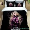 Musik Sängerin Avril Lavigne Bettbezug Kissenbezug Bettwäsche Set Erwachsene Jungen Mädchen Schlafzimmer Dekoration Geschenk Einzel Doppel King Size