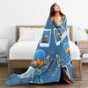 P-POCOYO Elly Pato Fred Lula Sleepy Bird (2) Blanket Quality Warm Soft Throw Blanket Spring Picnic Bedroom Novelty Bedspread