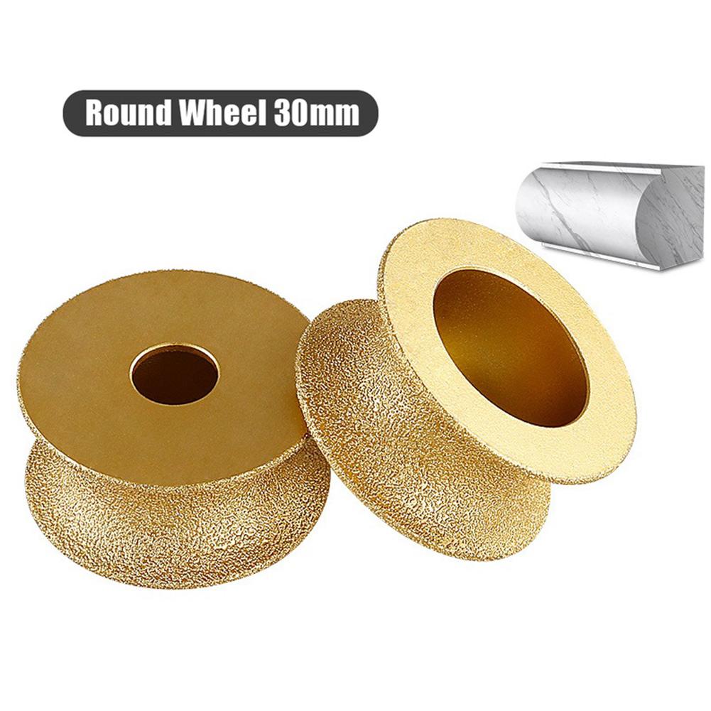 3 Zoll 75mm Halbkreis-Kantenrad Löt Diamant Winkelschleifer Stein Schleifscheibe Halbkreisförmige Kante Glas Keramik Schleifen