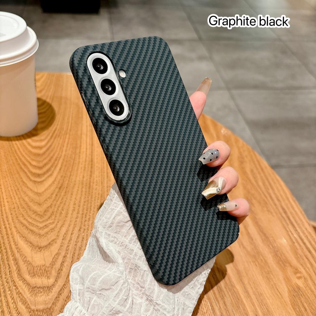 Samsung A56 Carbon Fiber Skin Feeling Magnetic Phone Case Samsung A55 Simple and Fashionable Anti Slip Anti Fall