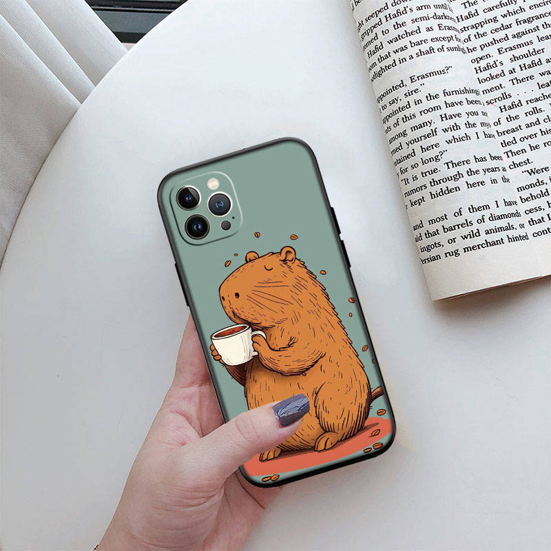 IR4 Capybara Cute Shell for Samsung Note 20 10 S25 Plus Ultra Lite A51 A52 A53 A71 A72 A73 M20 M30 M21 M31 M51 A11 A70 A56 A26