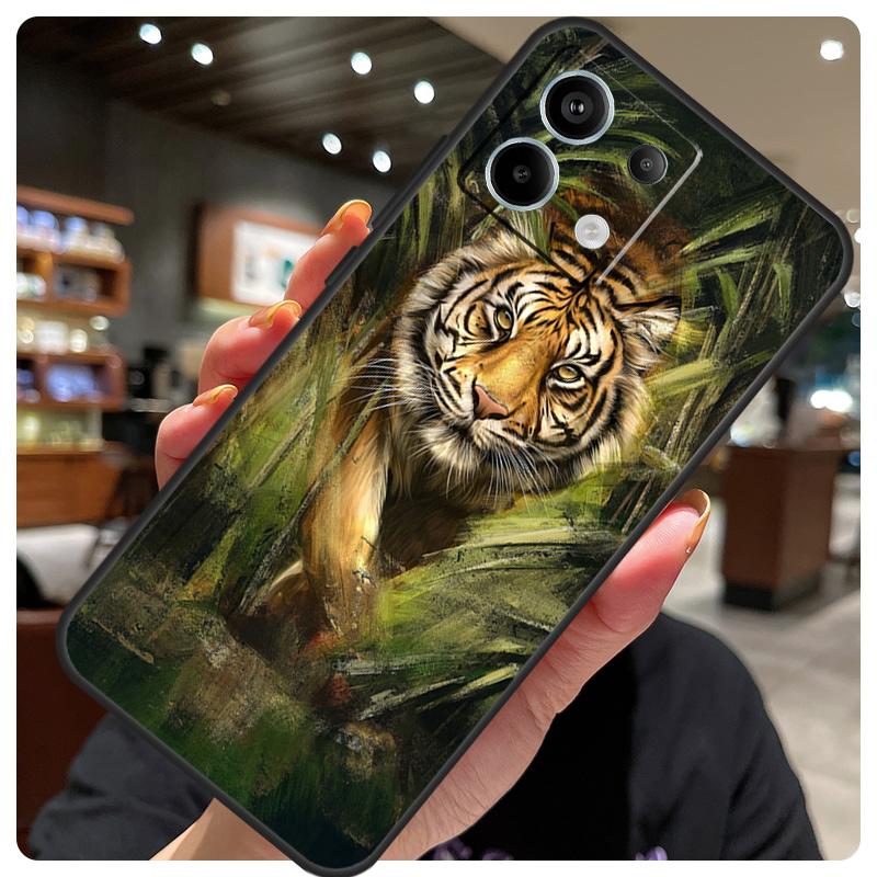 Animal Tiger Case For Xiaomi Redmi Note 14 10 11 12 13 15 Pro Plus Cover For Redmi 15 15C 14C 10C 12C 13C