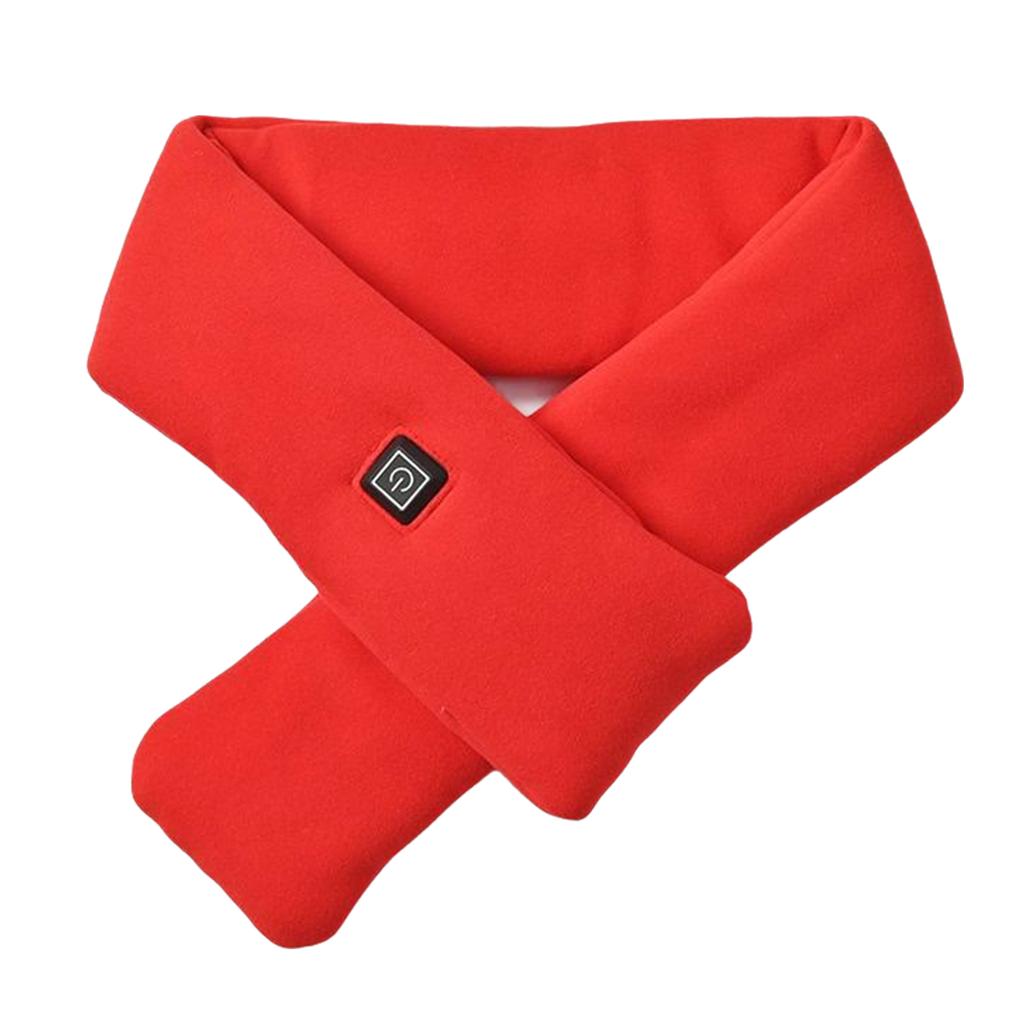 USB Rechargeable Electric Heated Scarf for Winter Warmth with 3 Adjustable Temperature Setting Neck Warmer Heater Wrap