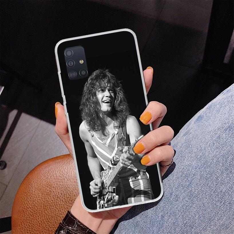 Eddie Van Halen Graphic Guitar Phone Case For Samsung Galaxy A52 A32 A22 A12 A51 A31 A50S A30S A20S A10S Note 20 Ultra 10 Plus S