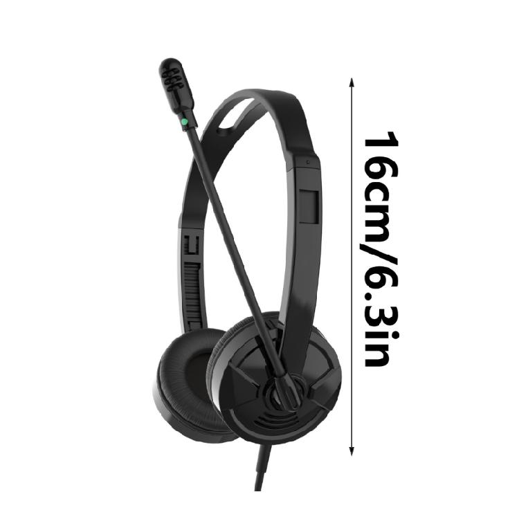 Stereos Headphones with In Line Control Wire USB Headsets with Mics for Office Teaching and Gaming Wire Earphones