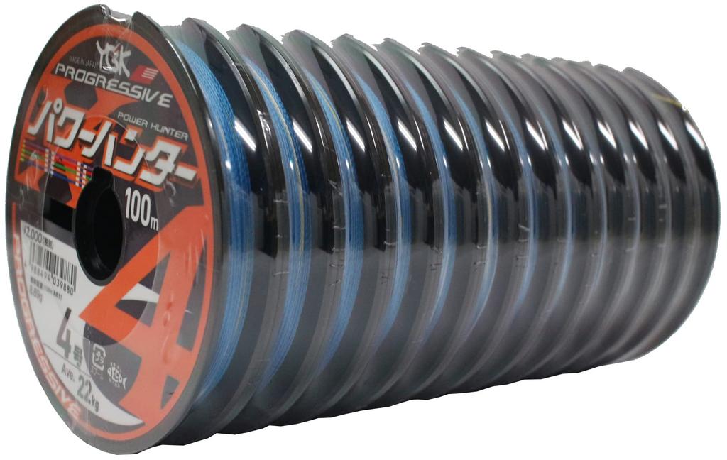 X-Braid Power Hunter Progressive X4 Multicolor, 100m, 12-strand [1200m], 0.6