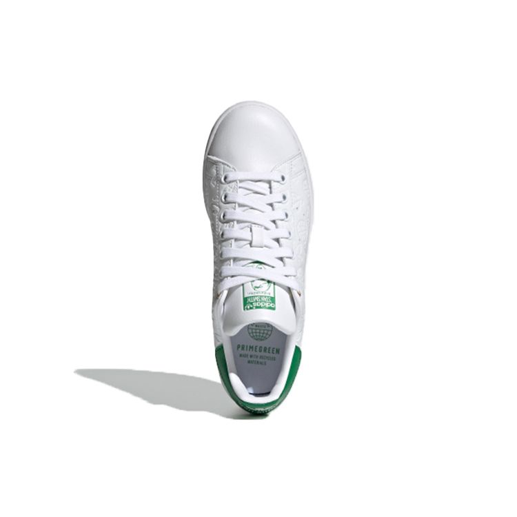 Adidas Stan Smith Embossed Graphics - White Green Women Sneakers Cloud-White Chalk-White FX5674