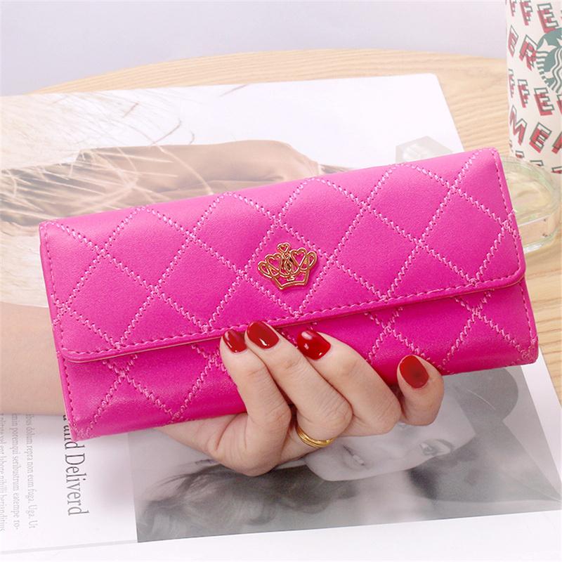 Kadın Bayan Deri Cüzdan Uzun Büyük Cüzdan Kart Telefon Tutucu Kılıf El Çantası