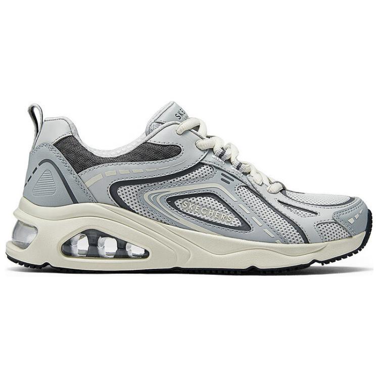 Skechers Tres Air Uno Breathable Low top Casual Shoes Women's Gray Black 177905-GRY