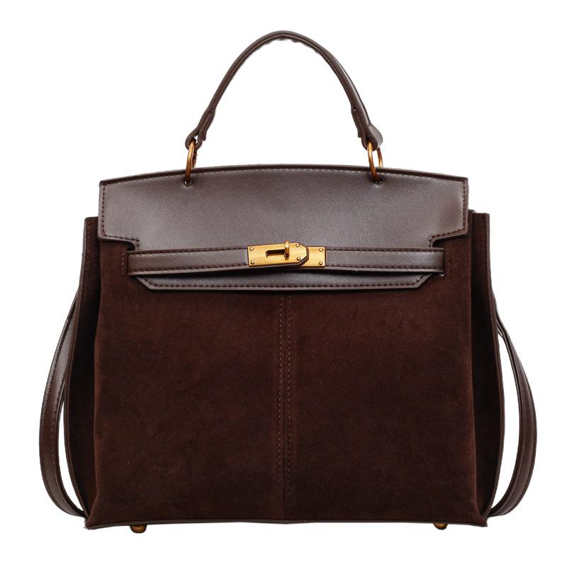 2025 Retro Frosted Kelly-Style Handheld & Crossbody Bag for Women - Autumn/Winter Fashion