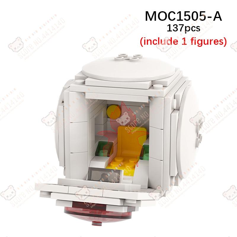 Anime Series MOC Decoration Building Blocks DIY Sai Ya Space Ship Kame House Time Machine Model Assembly Brick Toys For Children