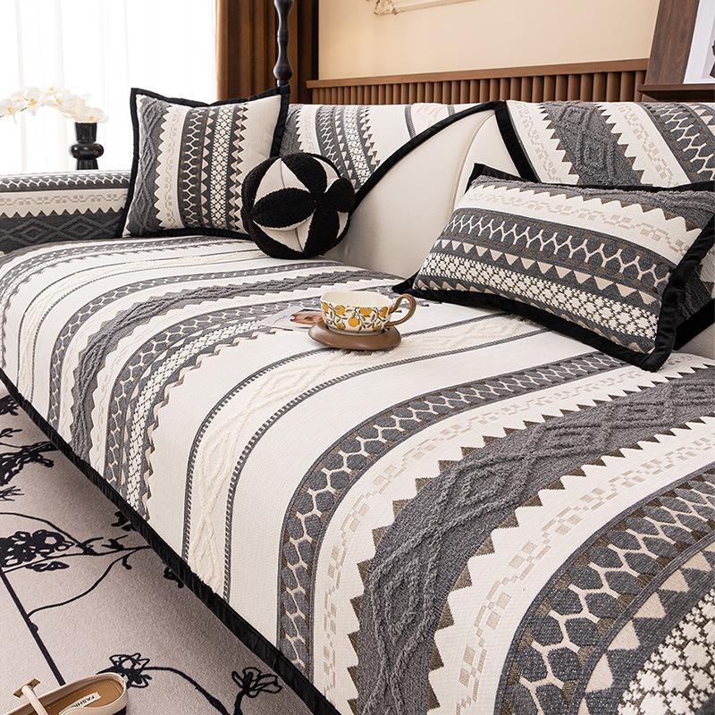 All Season Sofa Universal Sofa Mat Pad Armrest Living Room Couch Slipcover Chenille Sofa Case Anti-cat Scratch Couch Slipcovers