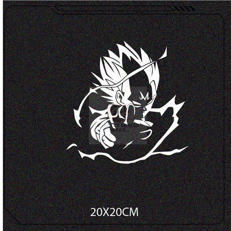 Dragon Ball Goku Vegeta Reflective Sticker Car Body Modification Sticker Motorcycle Front Windshield Sticker