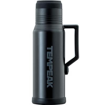 Atlas Stainless Steel Water 1200ml Keeps Hot or Cold Drinks Hot or Perfect for Outdoor and and Compatible with Hot Water and Sports Black ATPB-1200BK