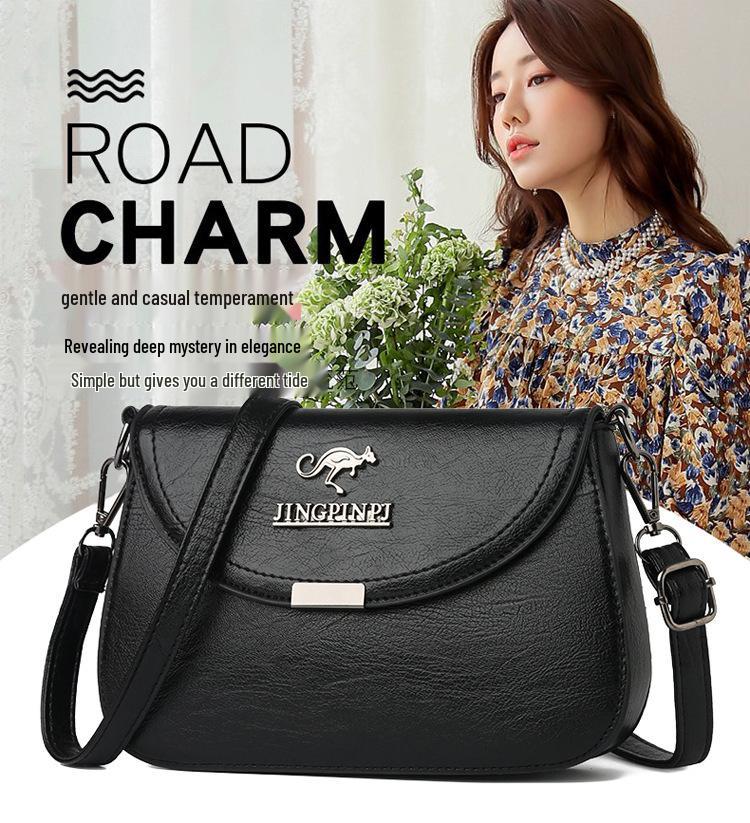 Damska 2024 Nowa Moda Miękka Skórzana Torba na Ramię - Duża Pojemność Listonoszka dla Pań w Średnim Wieku