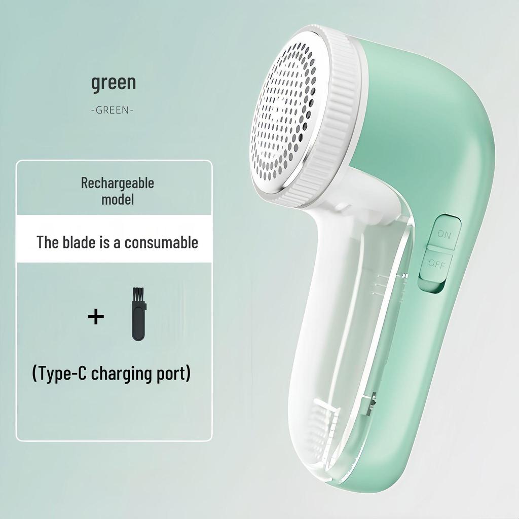 Dispozitiv de îndepărtare a mingilor din material textil reîncărcabil și aparat de ras pentru haine și pantaloni