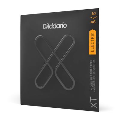 XT Coated Electric Guitar Regular XTE1046 D'Addario Strings, Light, .010-.046,