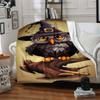 1 Stück Hexen Eule Decke Leichte Flanelldecke Überwurfdecke Für Sofa, Bett, Reisen, Camping, Wohnzimmer, Büro yy251015115