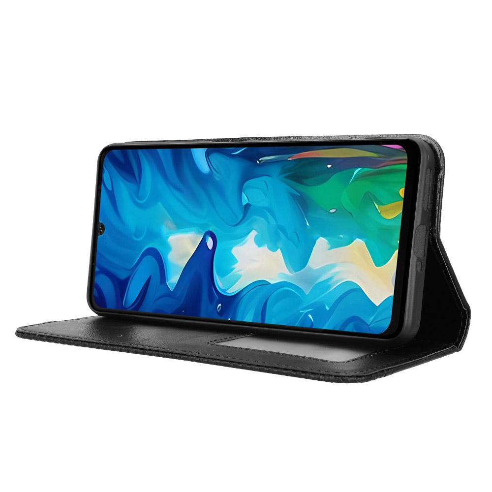 For Doogee Note 59 Pro/Doogee Note 59 Leather Case Wallet Stand Retro Texture Phone Cover