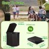 Portable Toilet For Camping, Portable Toilet For Adult, Camping Travel Folding Toilet With Lid, Easy Set Up