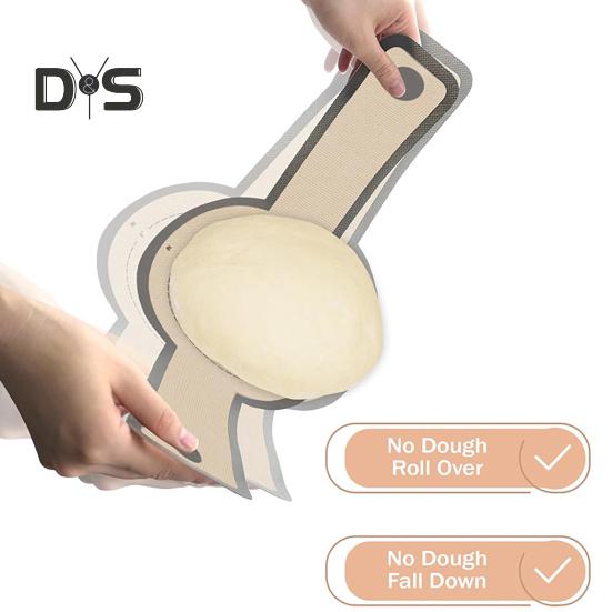 Hollanda Fırını için 2 Adet Silikon Ekmek Askısı Isıya Dayanıklı Ekmek Pişirme Matı Ekşi Mayayı Aktarmak İçin Uzun Saplı Yeniden Kullanılabilir Ekmek Askısı