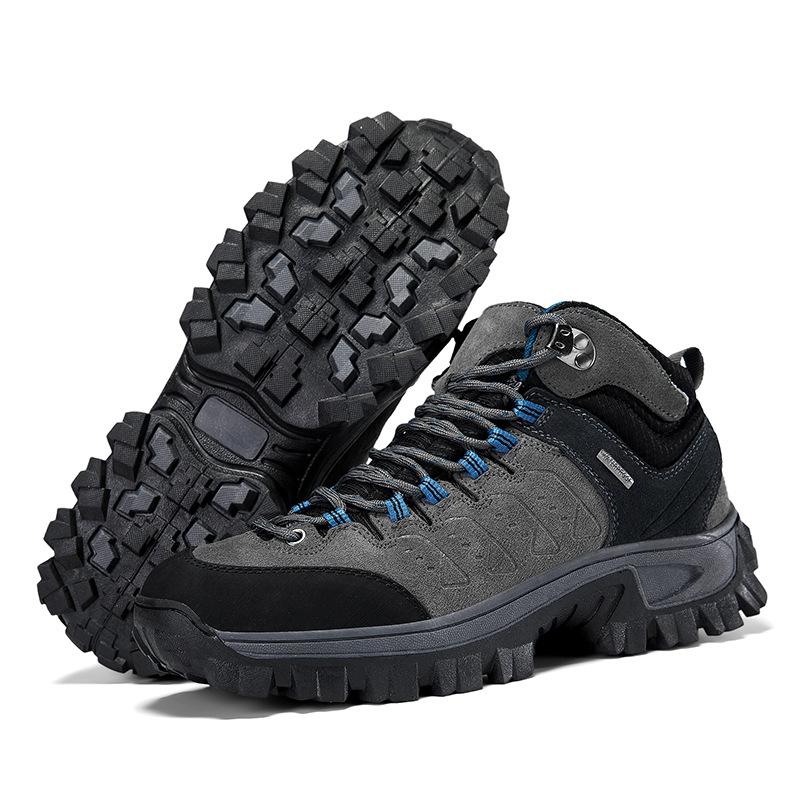 Einzelne Schuh Wanderschuhe Mittelhoch Wasserdicht Herren Ultraleichte Stiefel Wüsten Atmungsaktiv Anti-Rutsch Langlebig